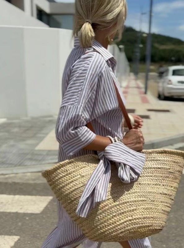 Veronica™ - Striped Shirt Dress