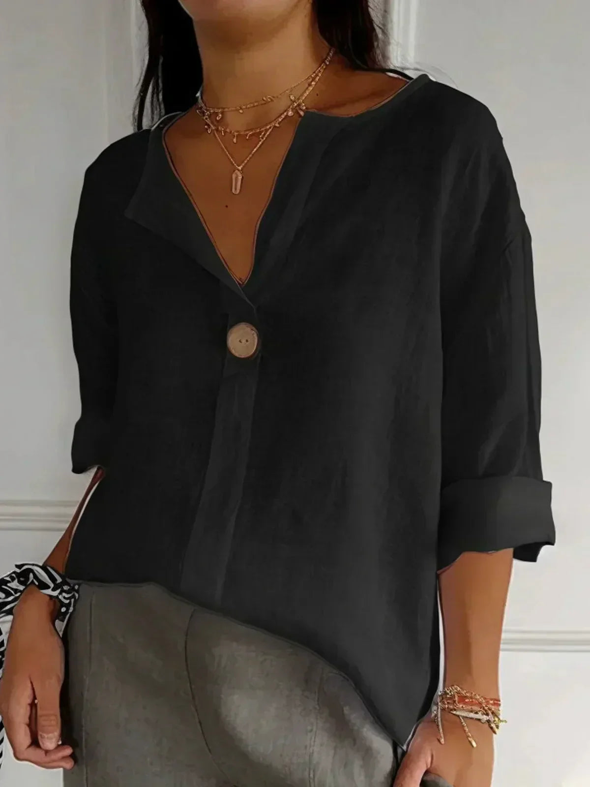 Carys™ | Casual V-neck Blouse