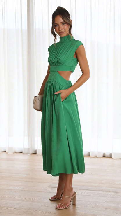 Aviana™ - Elegant Waist Cut Out Dress