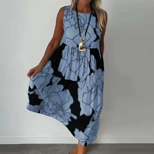 Hazel™ - Stylish Floral Print Long Dress