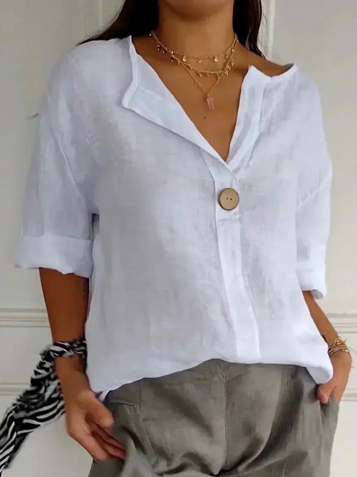 Carys™ | Casual V-neck Blouse